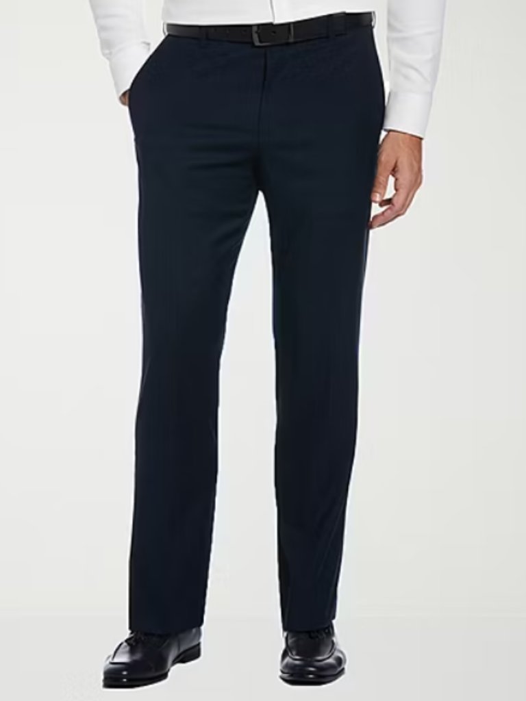 Savane Mens Dress Pants Navy Blue Size 34/29